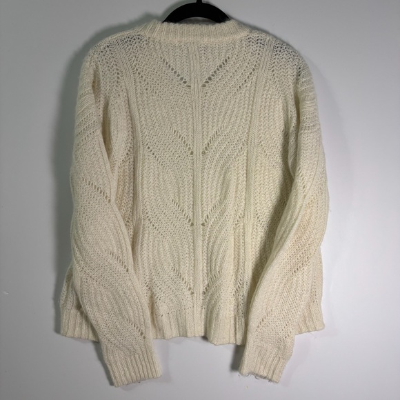 Madewell Charley Pullover Sweater in Antique White, Size Small - Picture 3 of 7